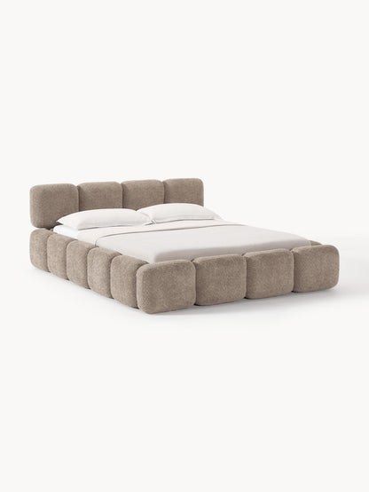 Taylenza Teddy Bouclé Upholstered Bed