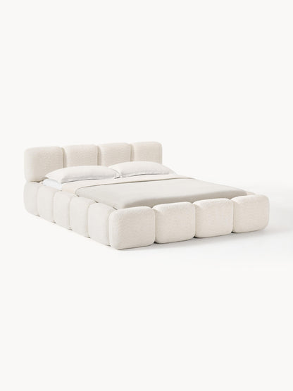 Taylenza Teddy Bouclé Upholstered Bed