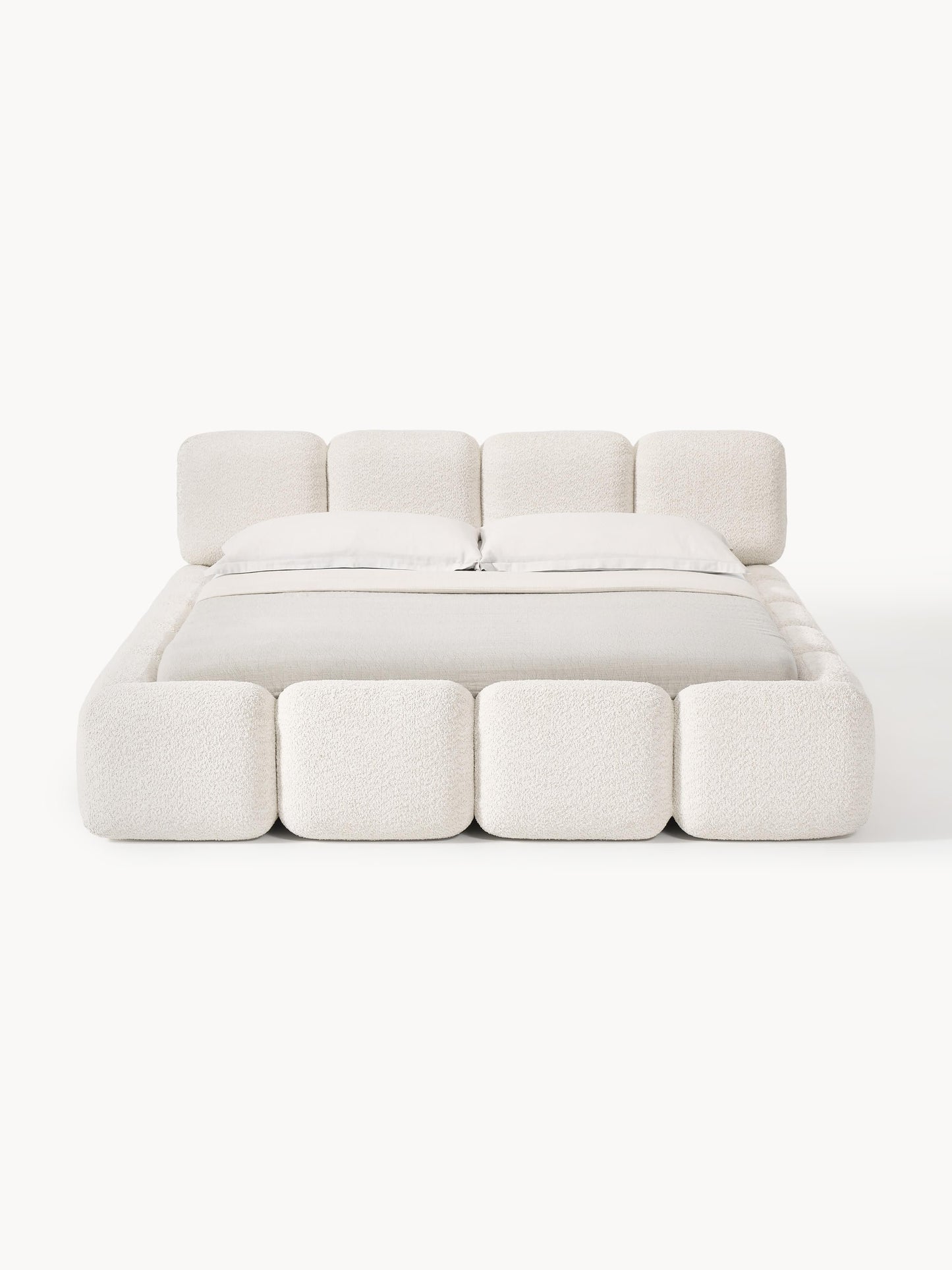 Taylenza Teddy Bouclé Upholstered Bed