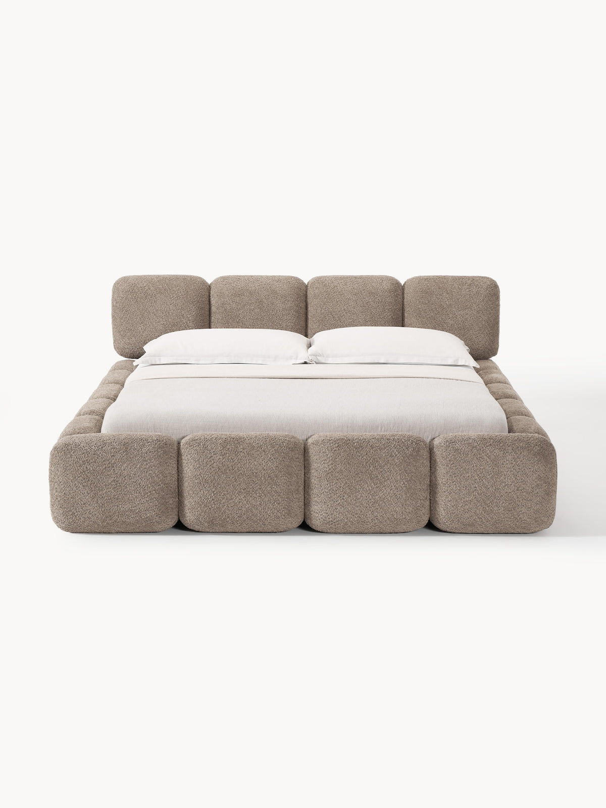 Taylenza Teddy Bouclé Upholstered Bed
