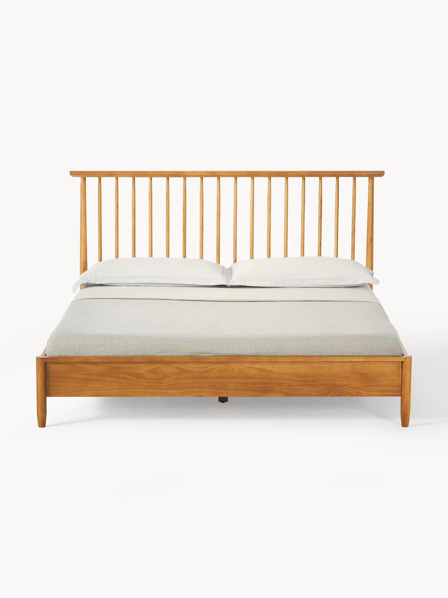 Winrico Wooden Bed with Pine Headboard