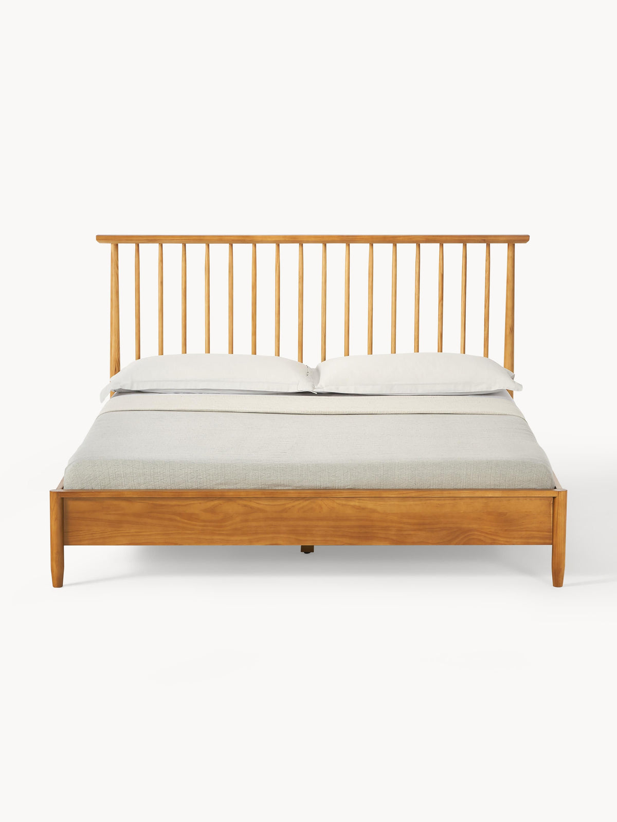 Winrico Wooden Bed with Pine Headboard