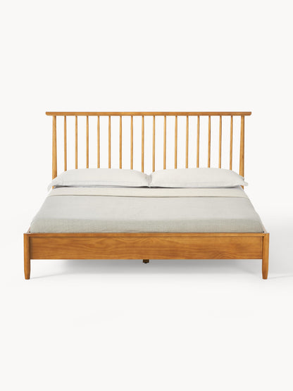 Winrico Wooden Bed with Pine Headboard
