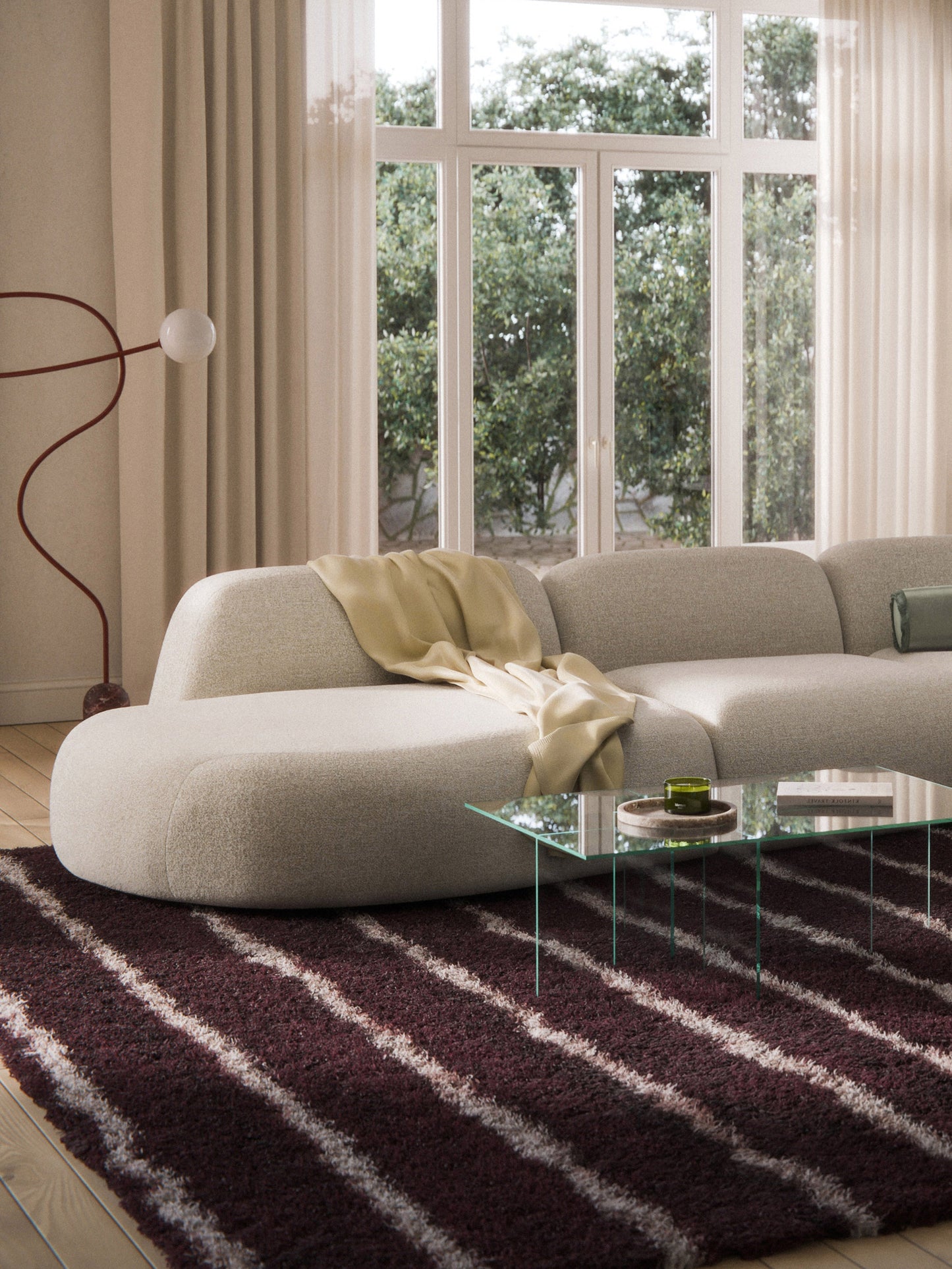 Wolzania Bouclé Chaise Module