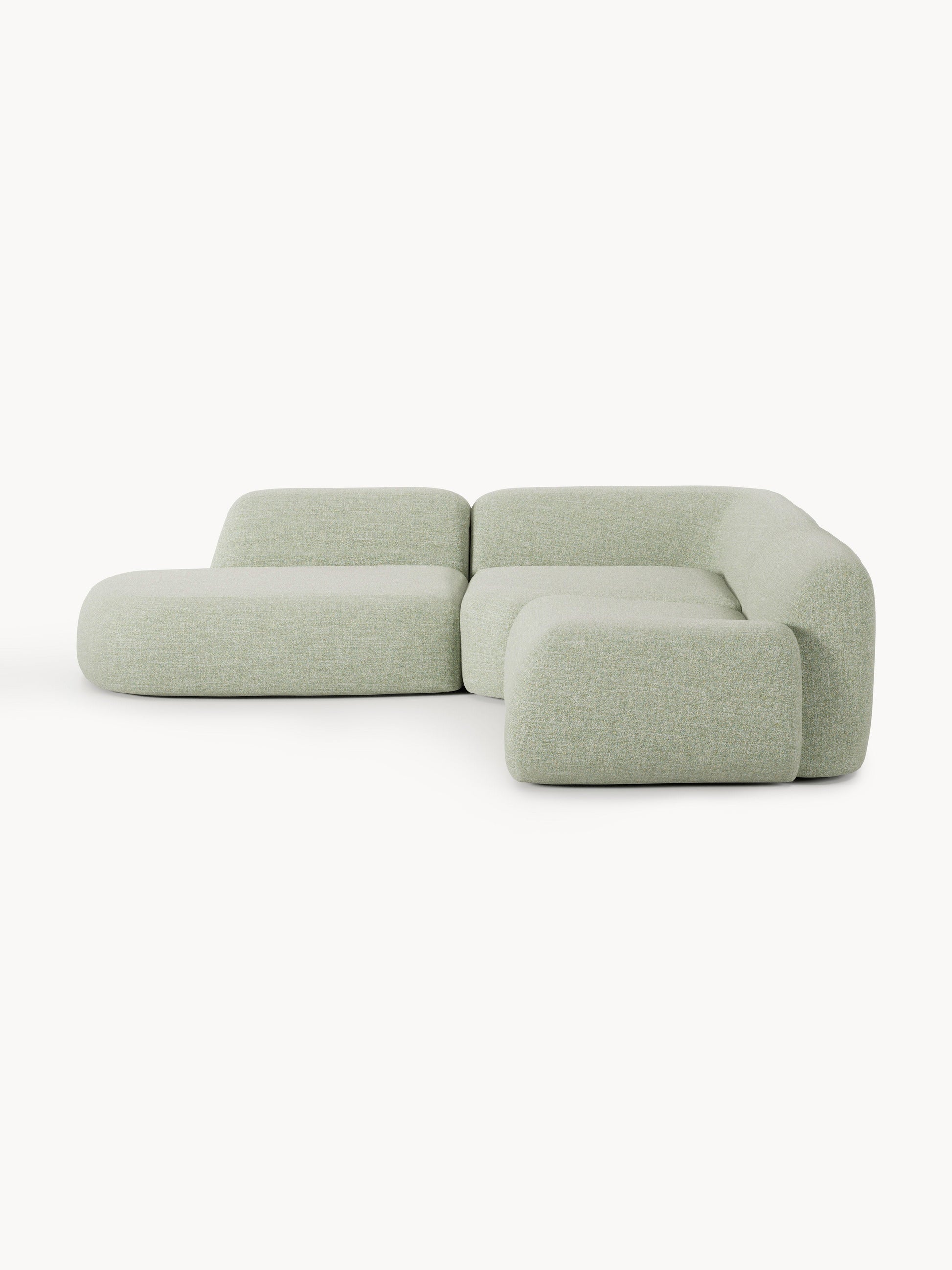 Wolzania Bouclé Modular Corner Sofa (4-Seater) with Chaise Longue