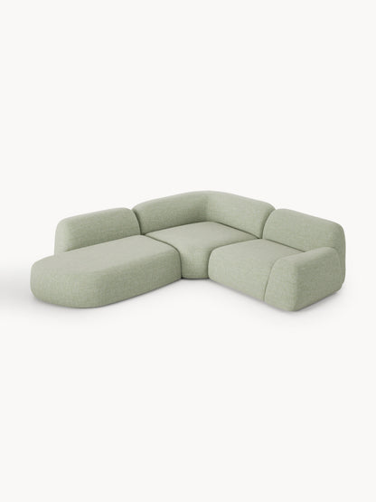 Wolzania Bouclé Modular Corner Sofa (4-Seater) with Chaise Longue