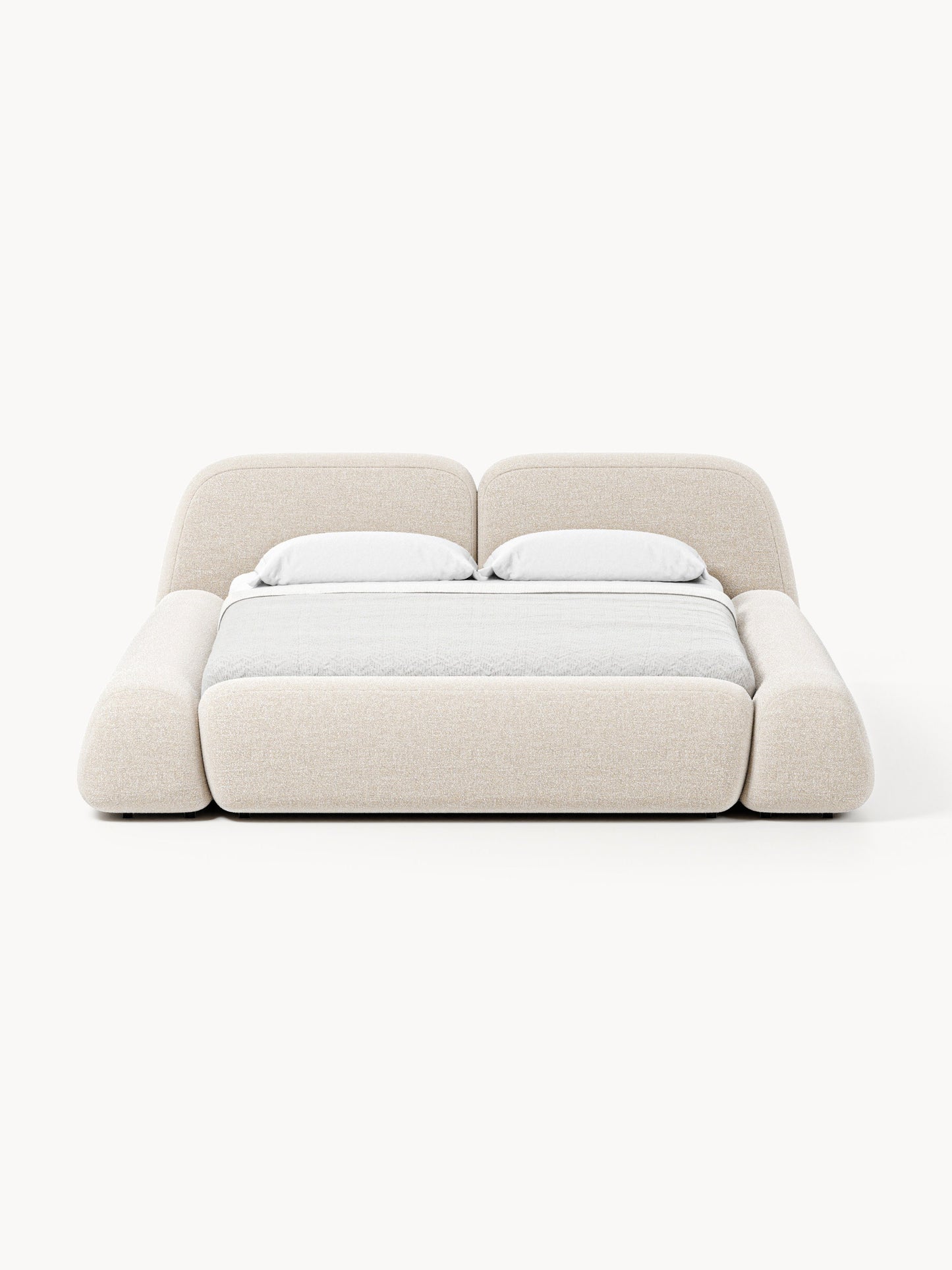 Wolzania Bouclé Upholstered Bed
