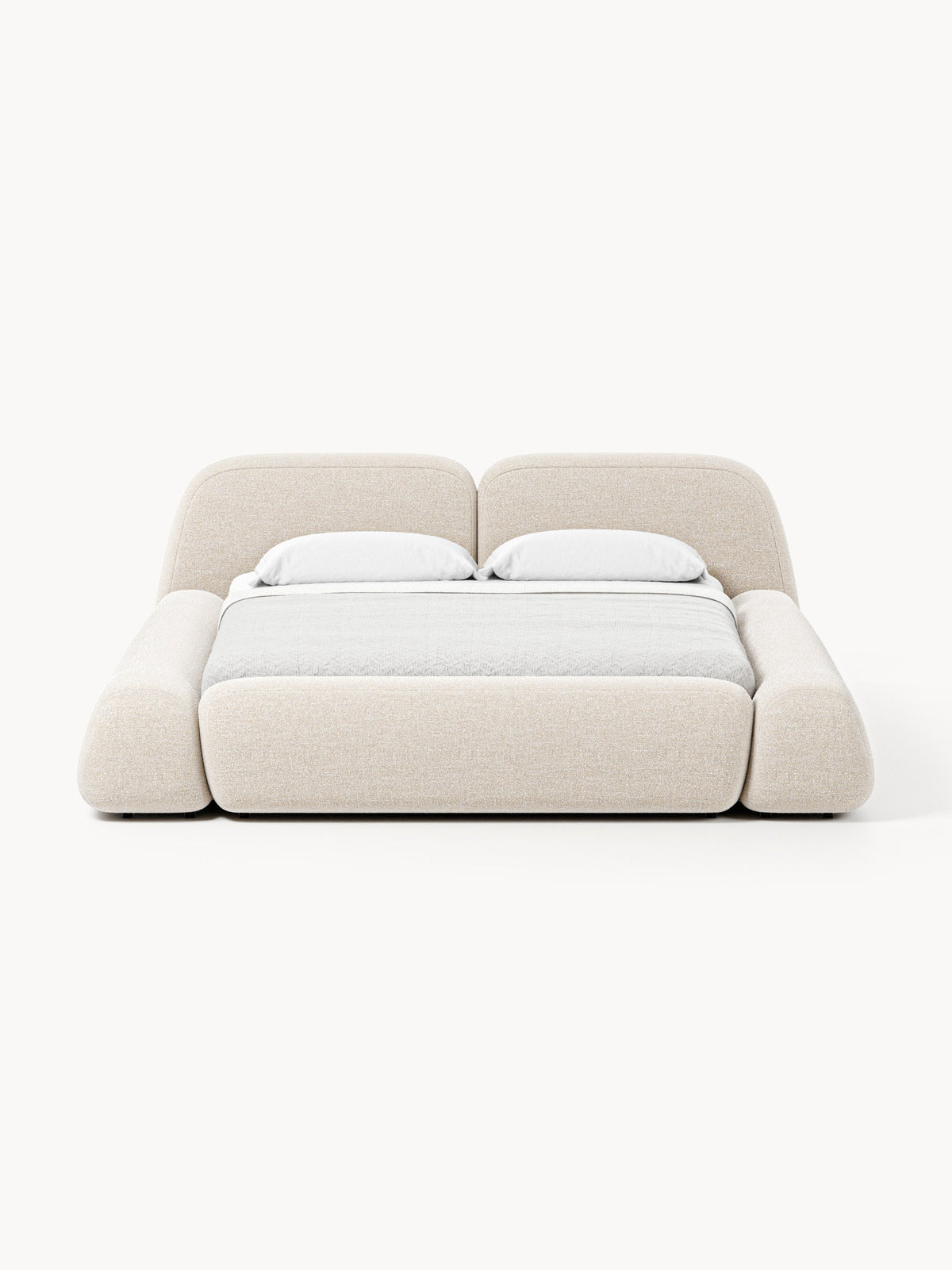 Wolzania Bouclé Upholstered Bed