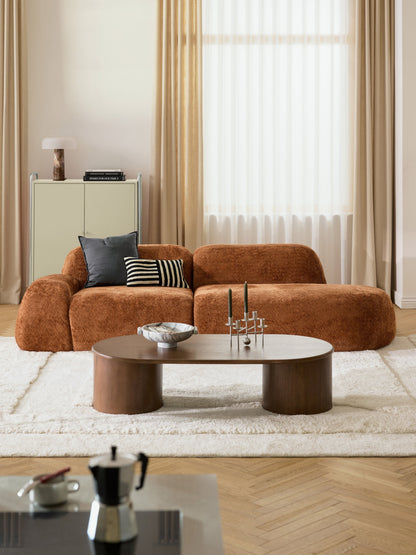 Wolzania Chaise in Teddy Bouclé