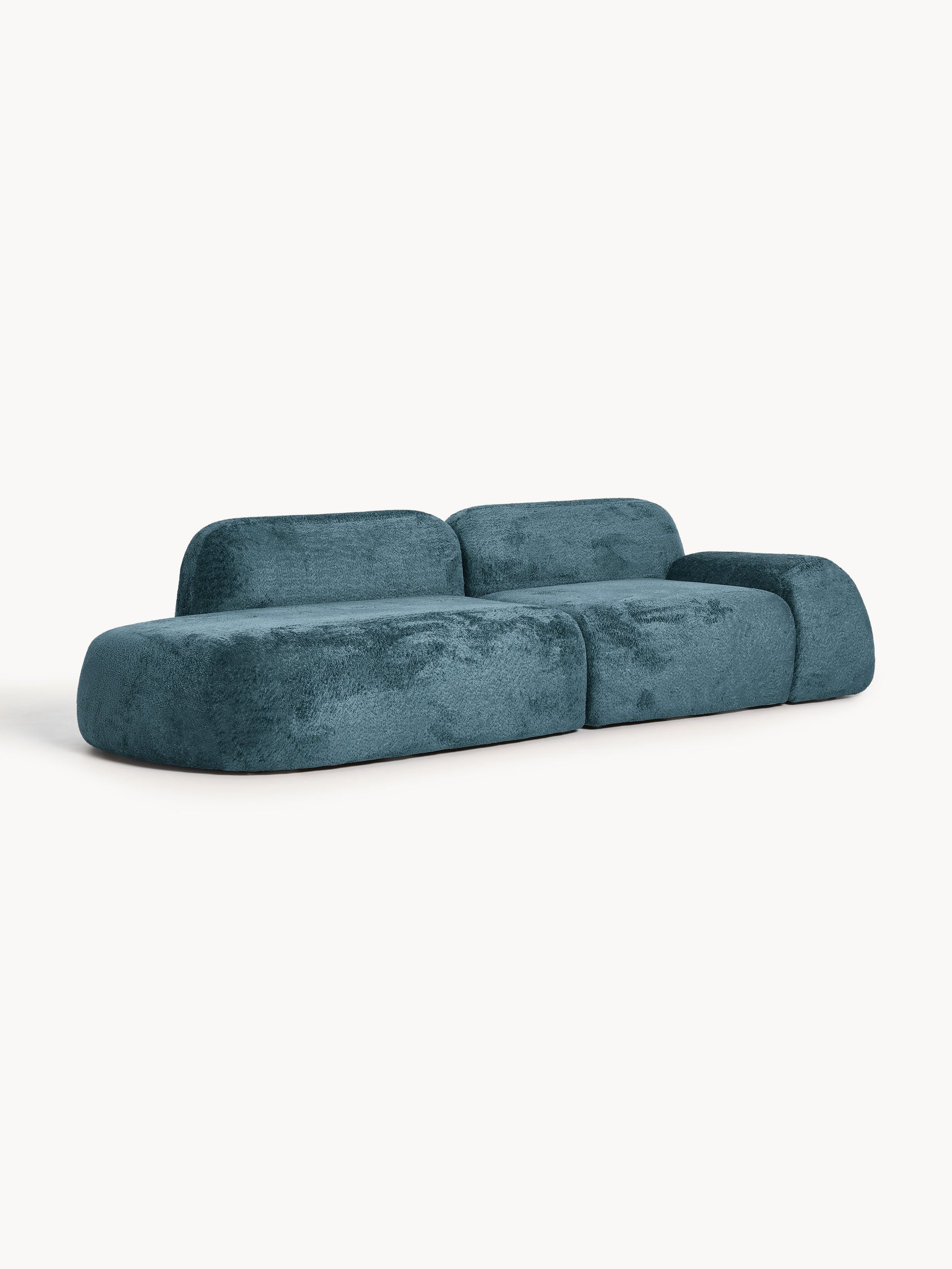 Wolzania Modular Chaise in Teddy Bouclé (3-Seater)