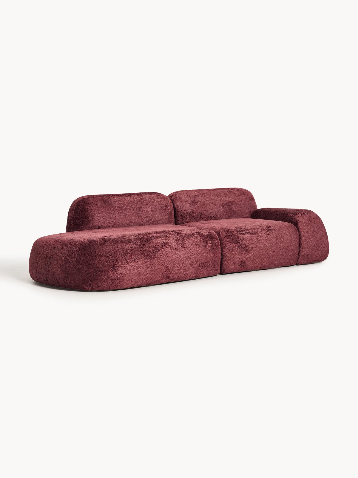 Wolzania Modular Chaise in Teddy Bouclé (3-Seater)