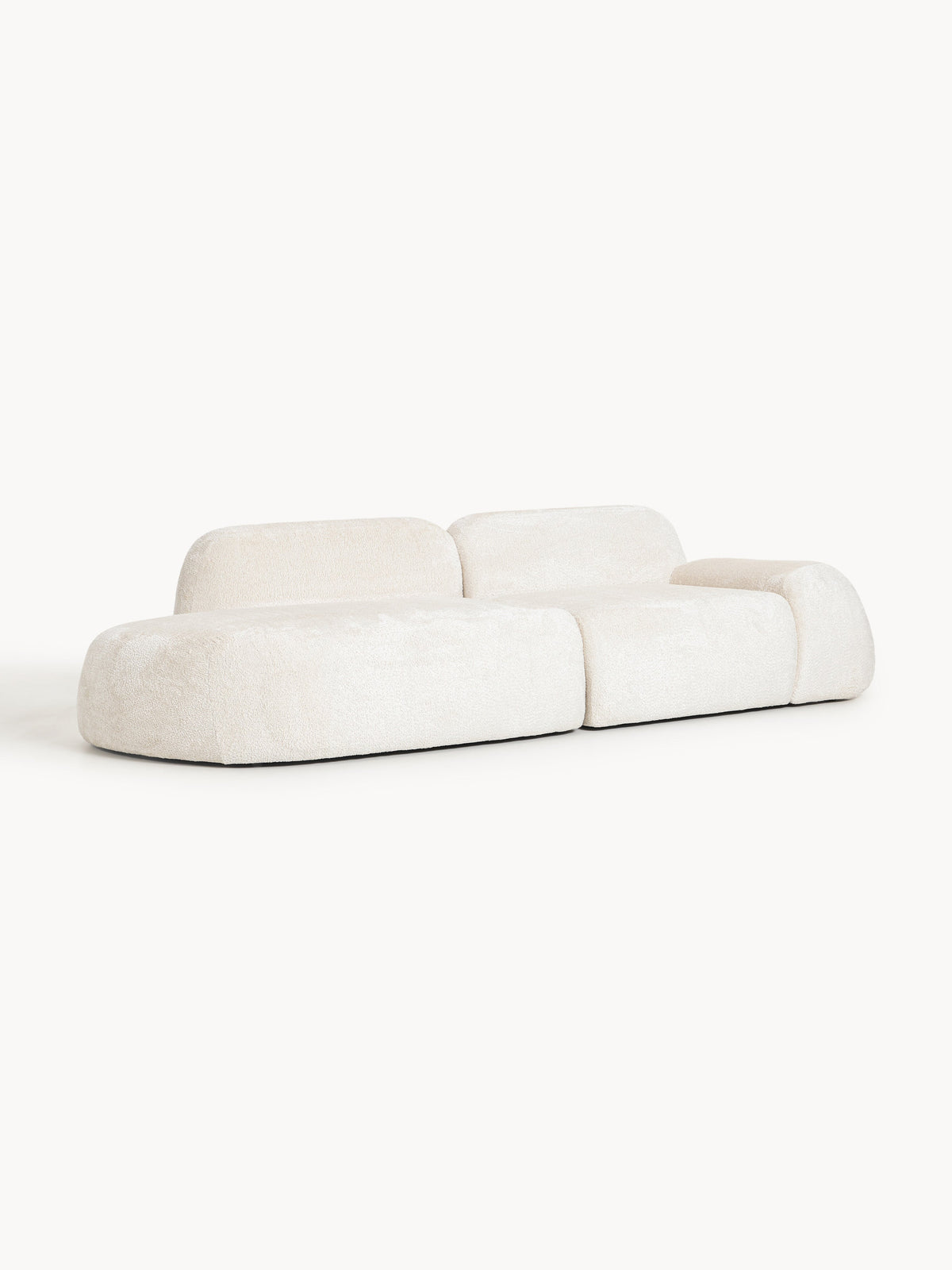 Wolzania Modular Chaise in Teddy Bouclé (3-Seater)