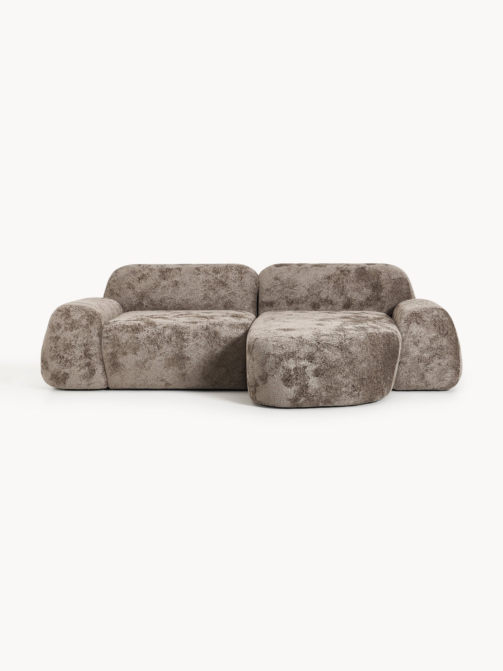 Wolzania Modular Corner Sofa (3-Seater) in Teddy Bouclé