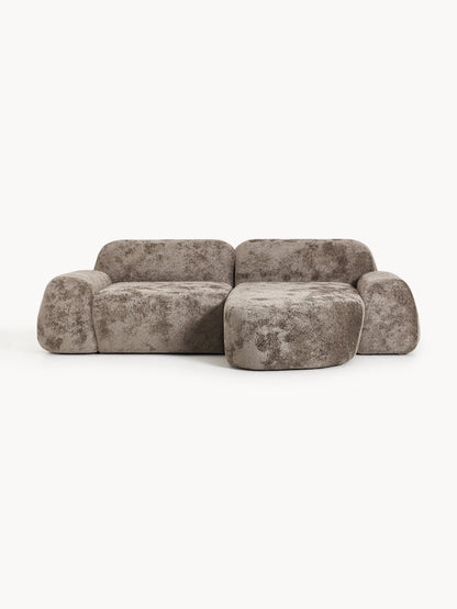 Wolzania Modular Corner Sofa (3-Seater) in Teddy Bouclé