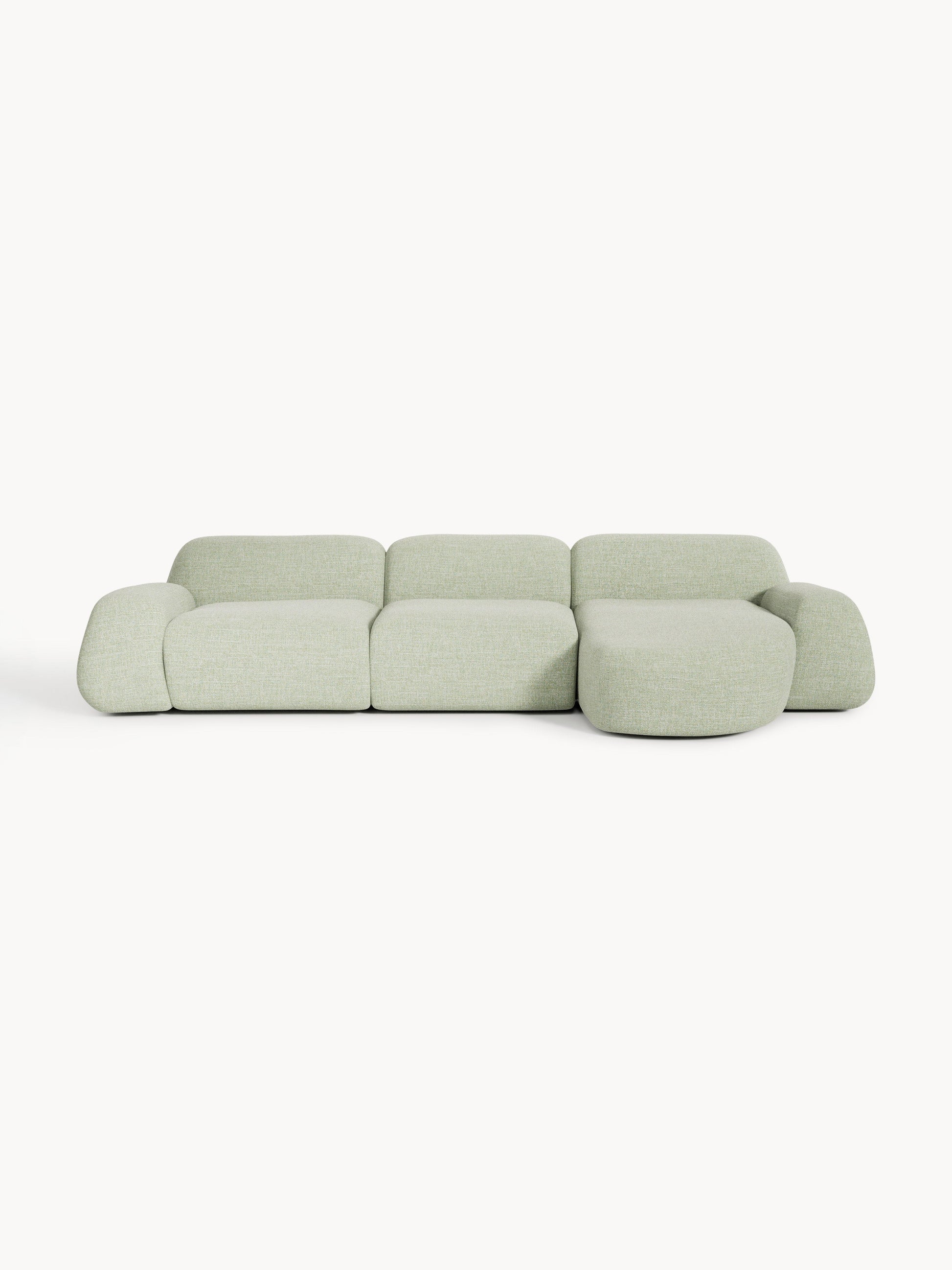 Wolzania Modular Corner Sofa (4-Seater) in Bouclé
