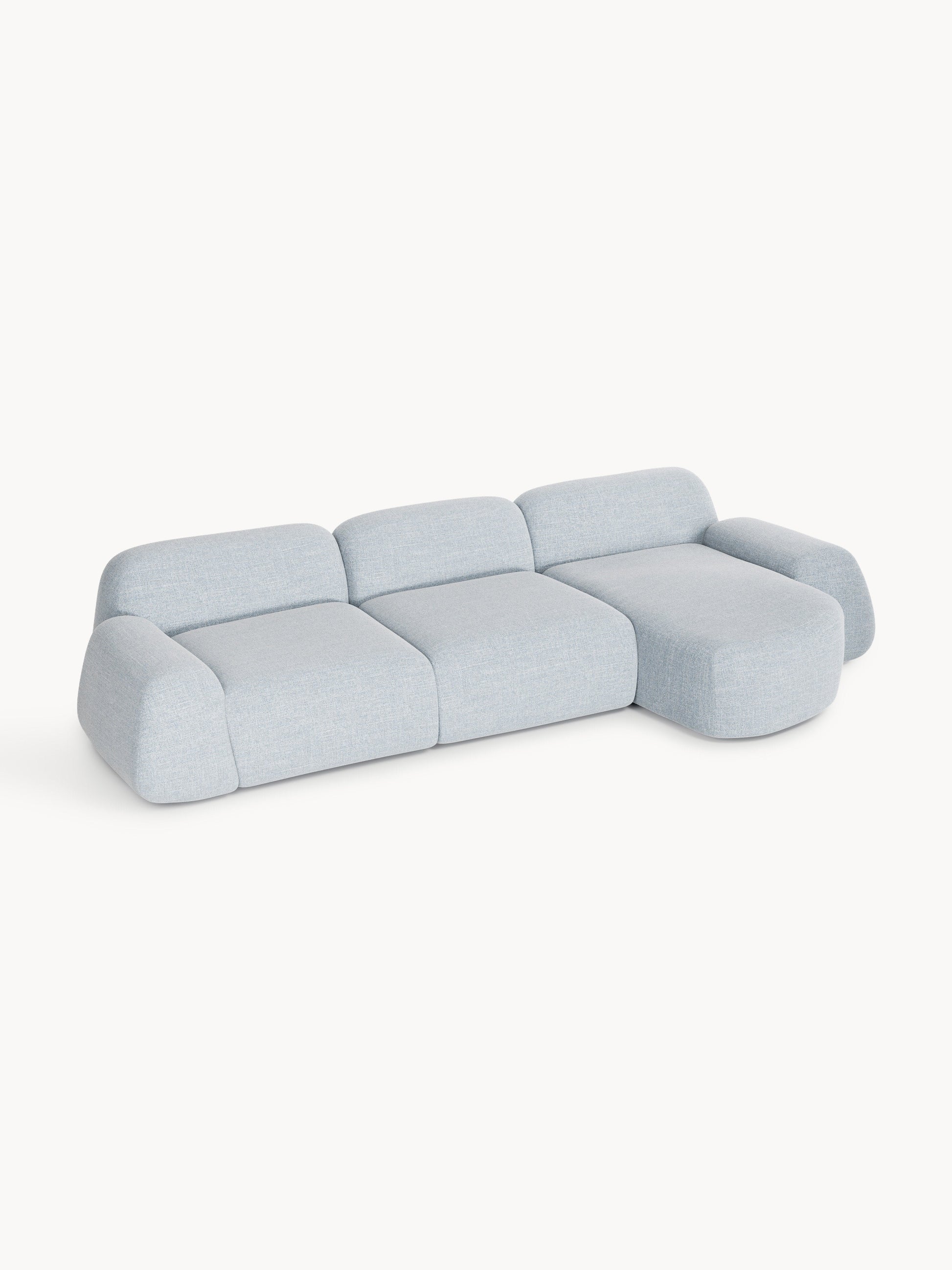 Wolzania Modular Corner Sofa (4-Seater) in Bouclé