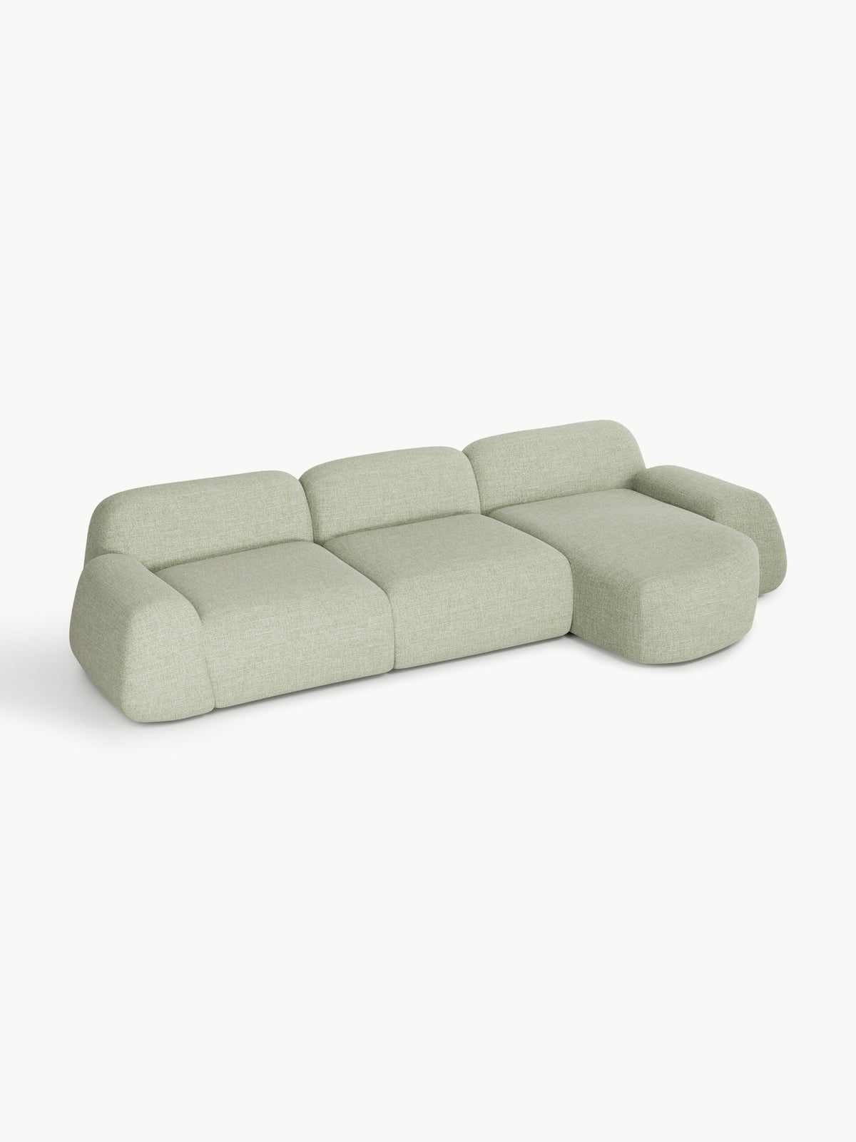 Wolzania Modular Corner Sofa (4-Seater) in Bouclé