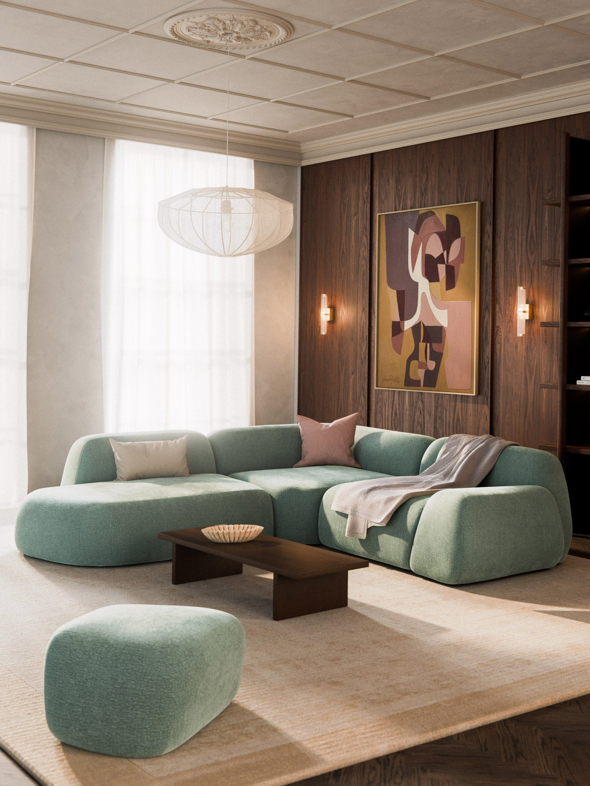 Wolzania Modular Corner Sofa (4-Seater) with Chaise Longue