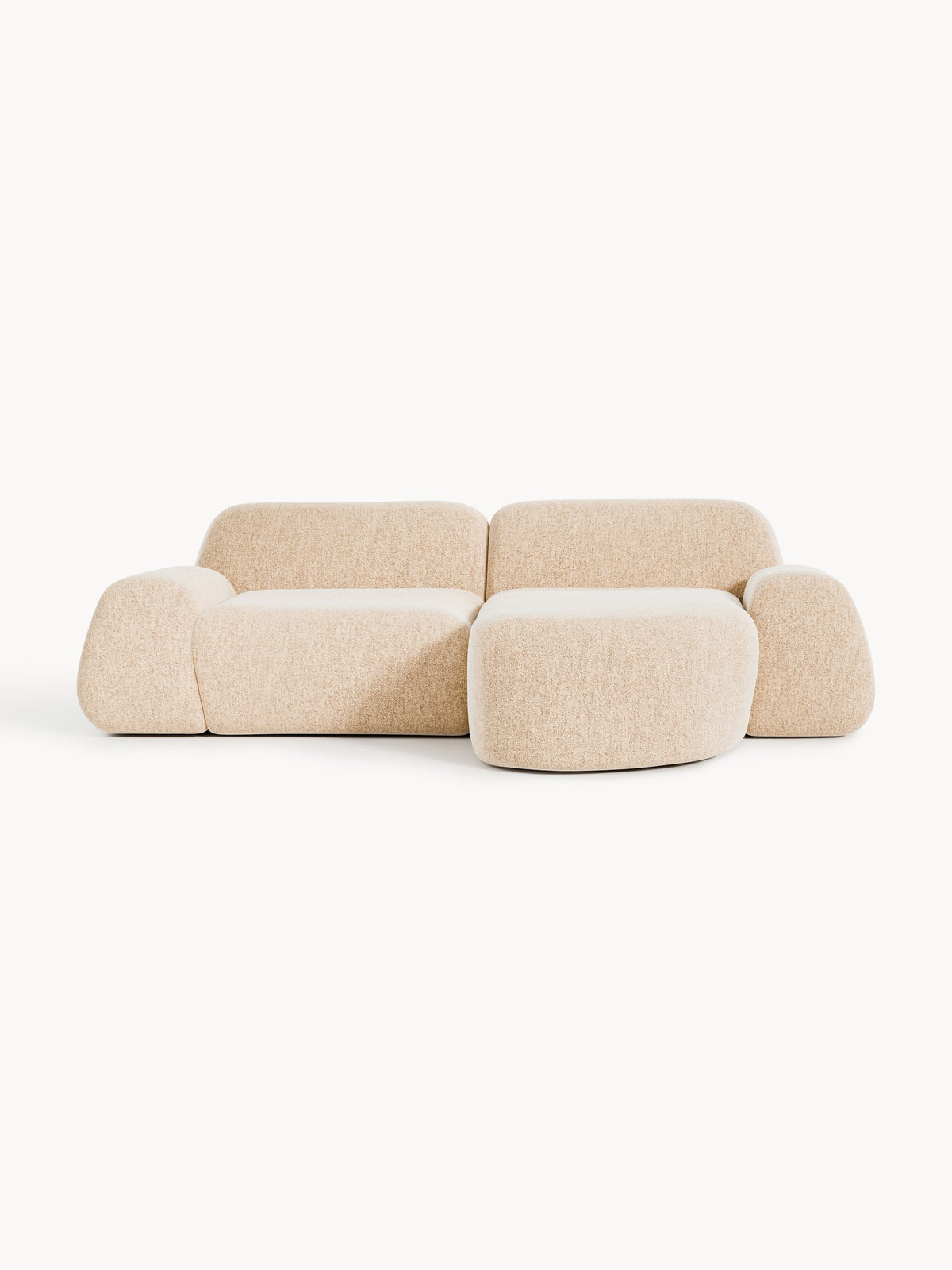 Wolzania Modular Corner Sofa, Bouclé, 3-Seater