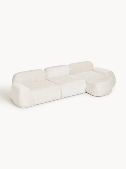 Wolzania Modular Corner Sofa in Teddy Bouclé (4-Seater)