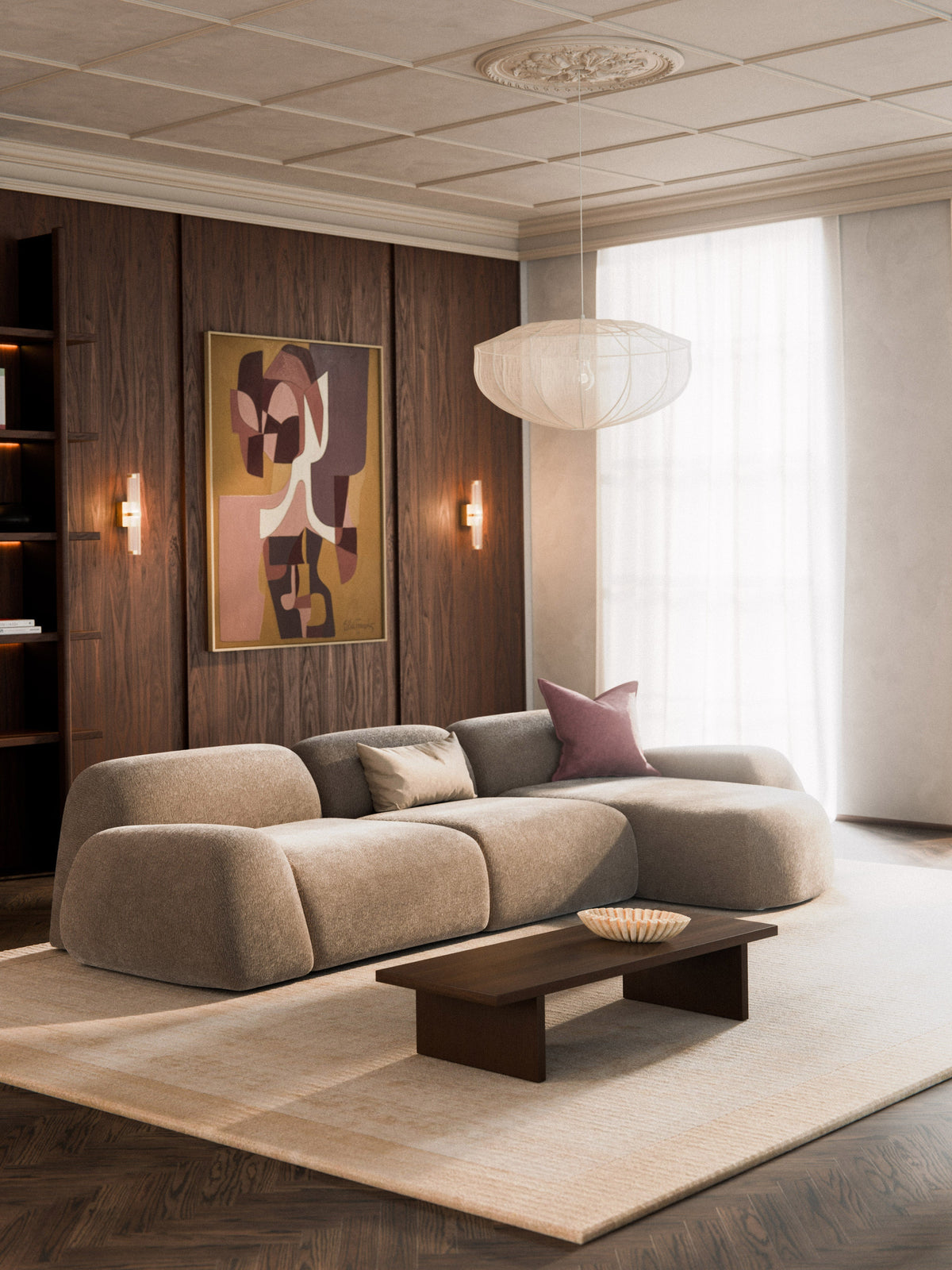 Wolzania Modular Teddy Corner Sofa (4-Seater)