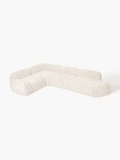 Wolzania Modular XL Teddy Corner Sofa with Chaise Longue
