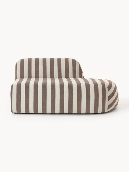 Wolzania Striped Chaise Module