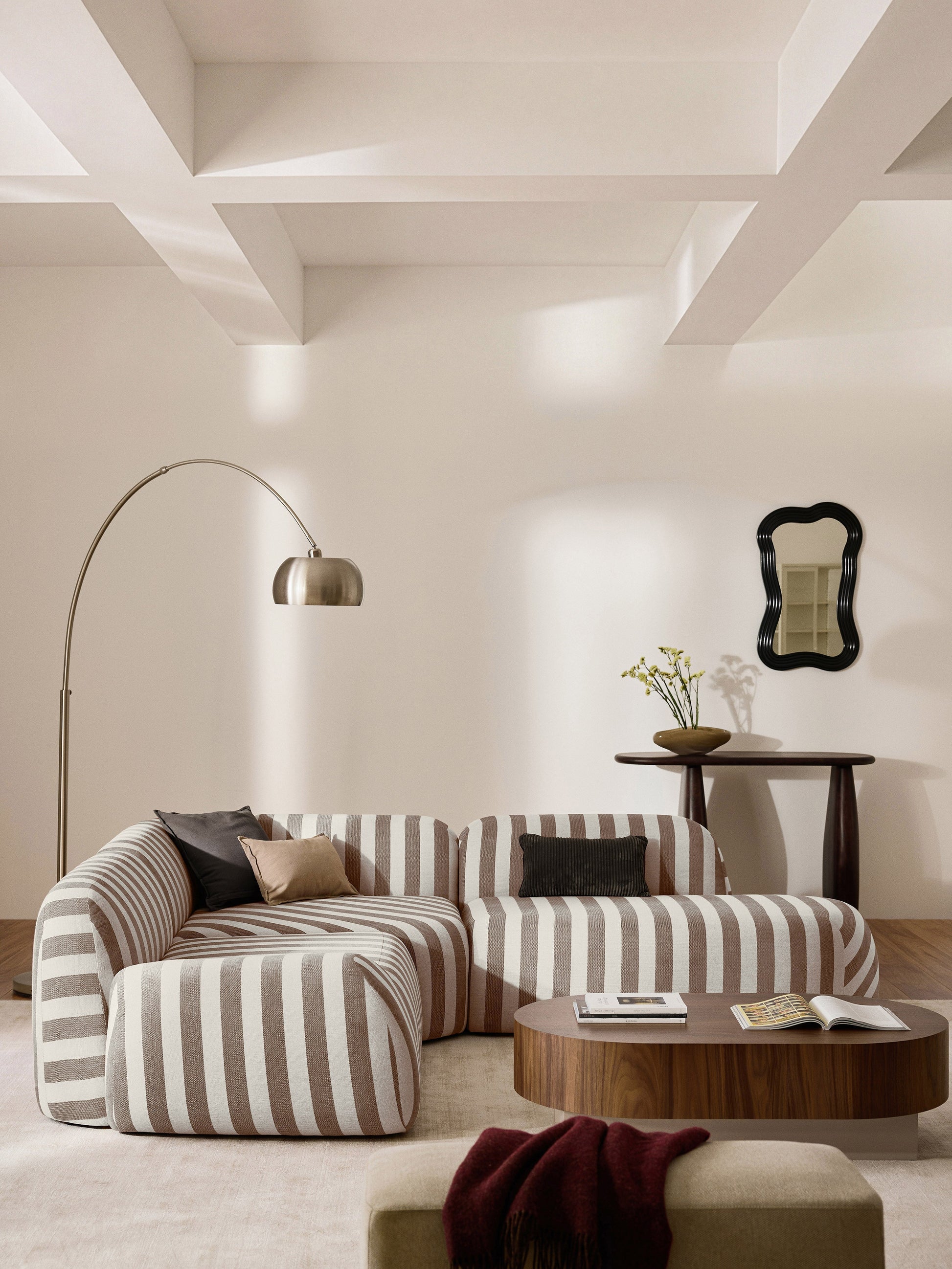 Wolzania Striped Chaise Module
