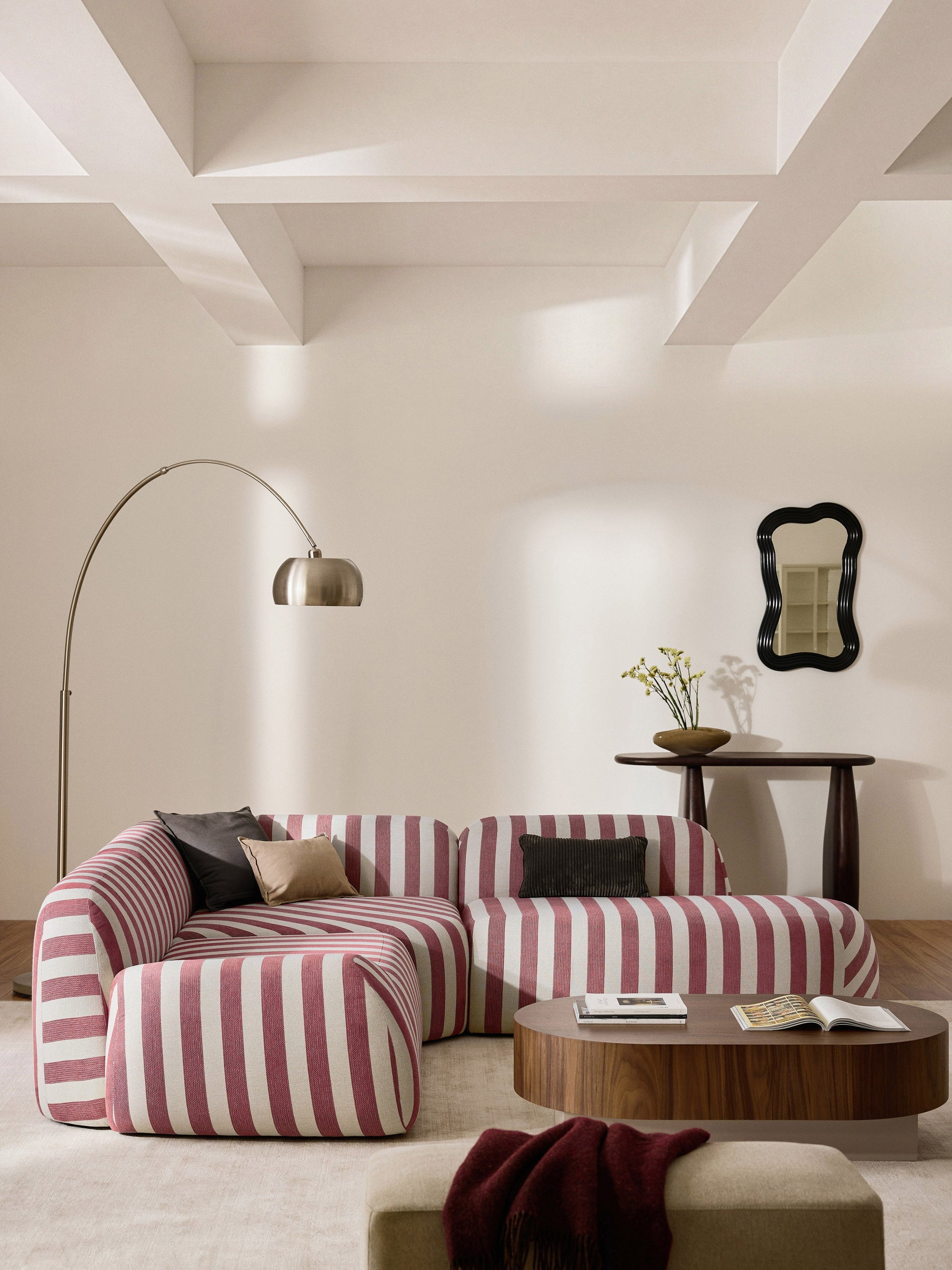 Wolzania Striped Chaise Module