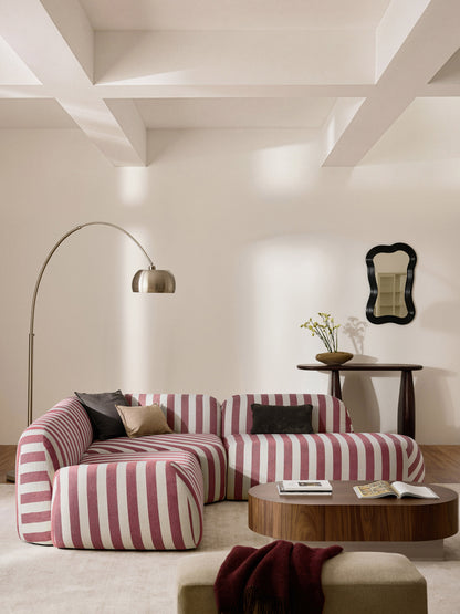Wolzania Striped Chaise Module