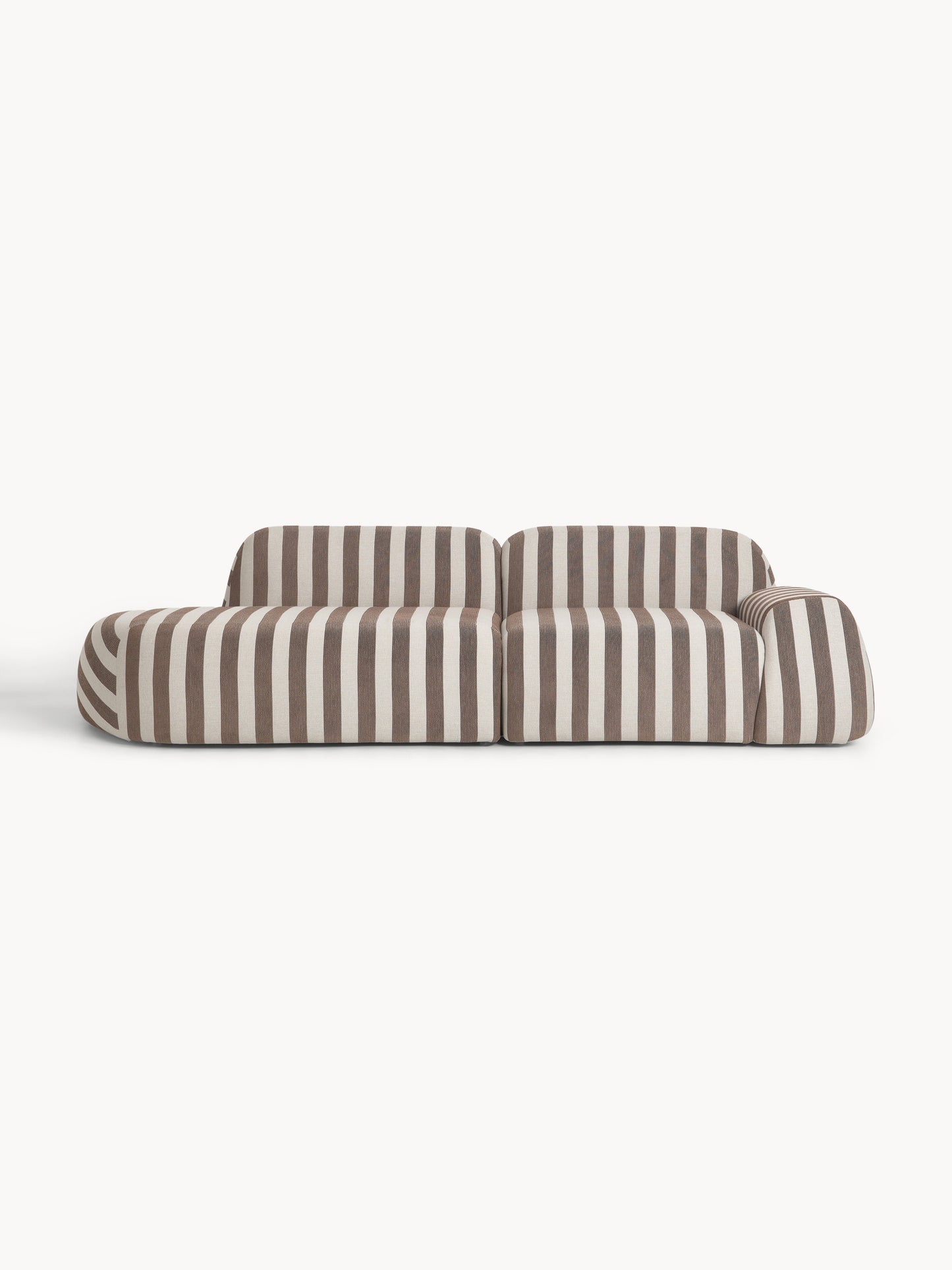 Wolzania Striped Modular Sofa (3-Seater)