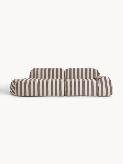 Wolzania Striped Modular Sofa (3-Seater)