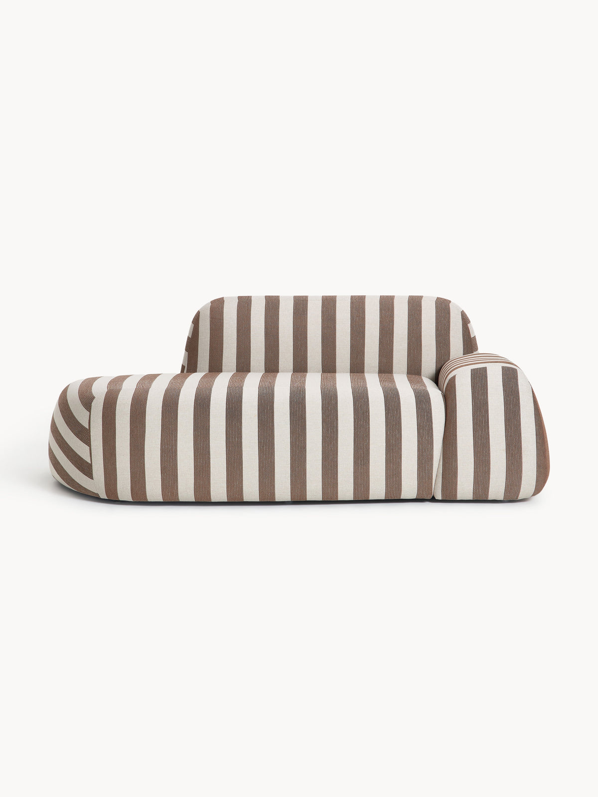 Wolzania Striped Sofa (2-Seater) with Chaise Longue