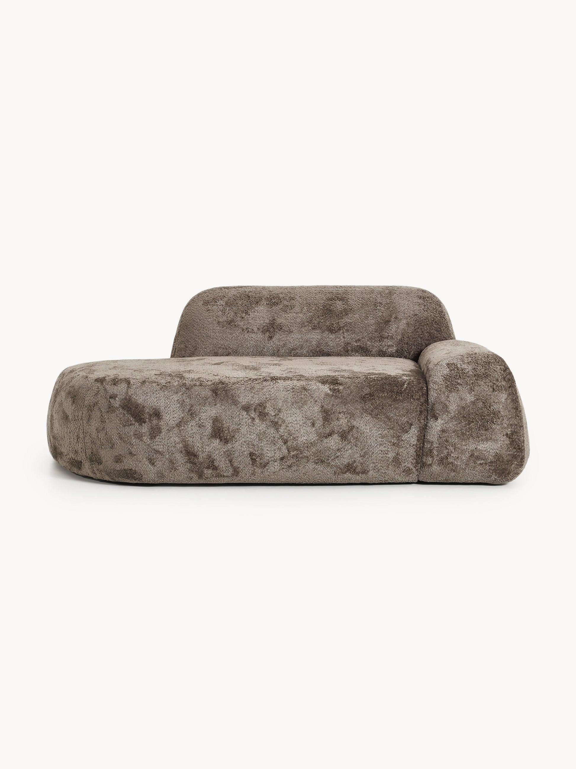 Wolzania Teddy Bouclé Sofa (2-Seater) with Chaise Longue