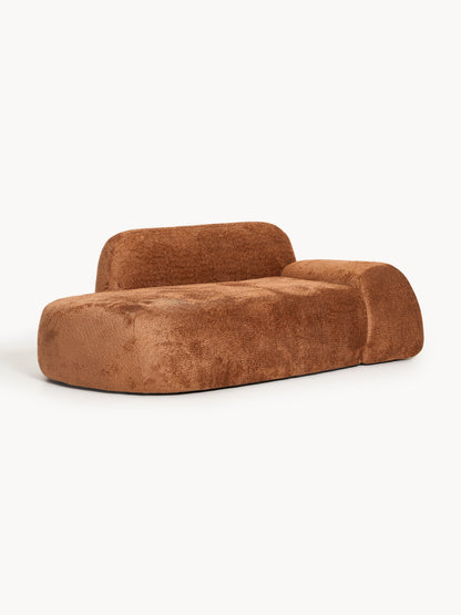 Wolzania Teddy Bouclé Sofa (2-Seater) with Chaise Longue