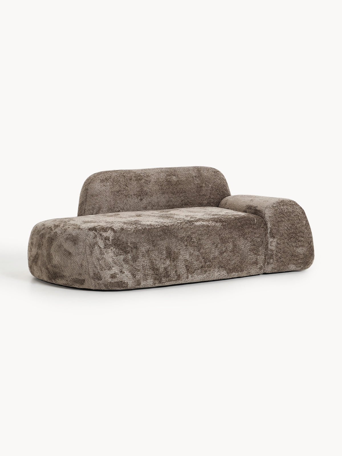 Wolzania Teddy Bouclé Sofa (2-Seater) with Chaise Longue