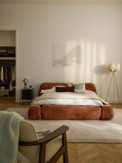 Wolzania Teddy Bouclé Upholstered Bed